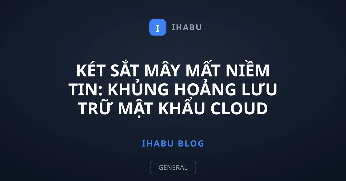 Két Sắt Mây Mất Niềm Tin: Khủng Hoảng Lưu Trữ Mật Khẩu Cloud